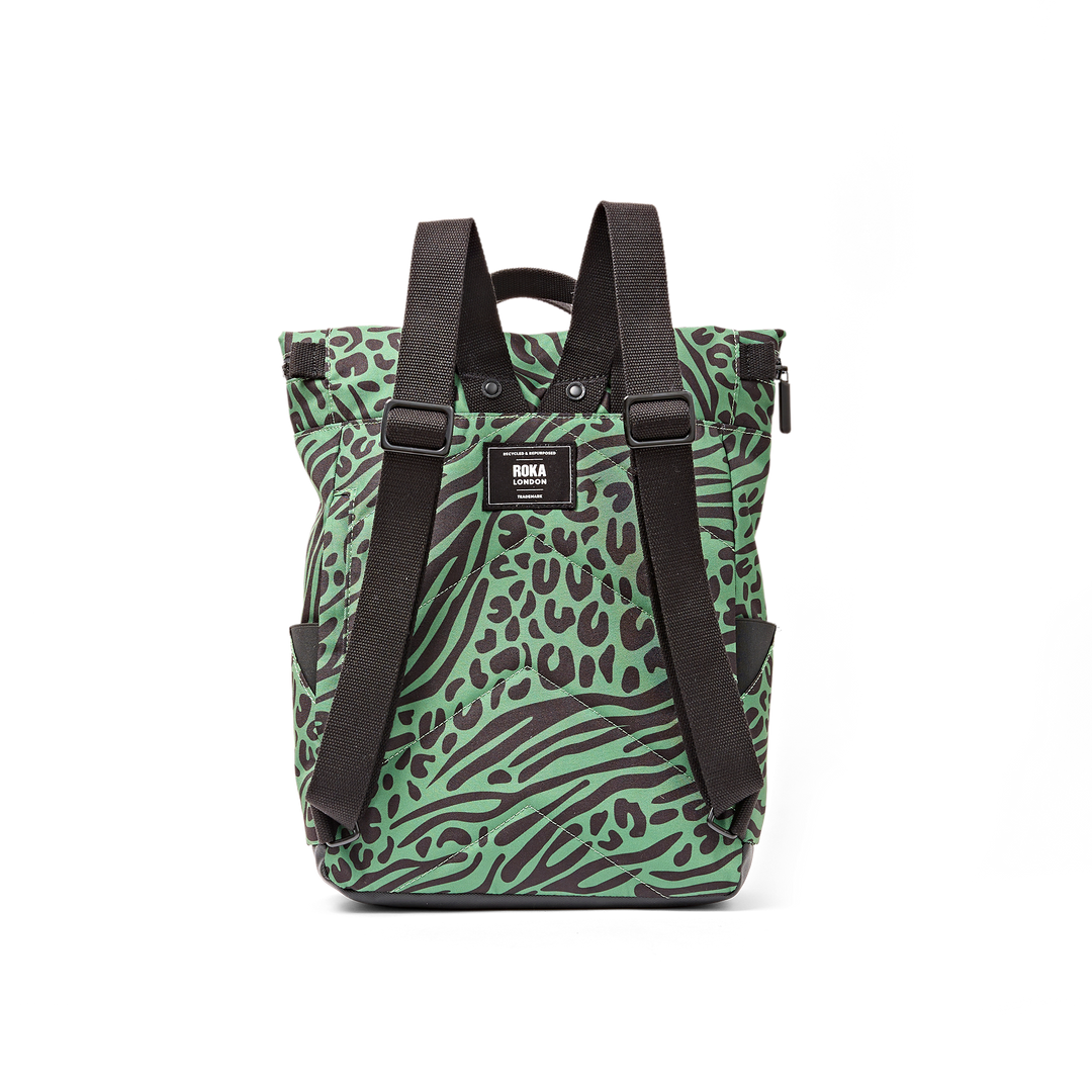 Canfield Roll Top Backpack in Mixed Animal Artichoke
