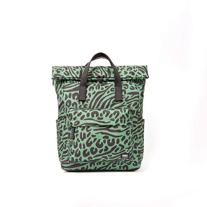 Canfield Roll Top Backpack in Mixed Animal Artichoke