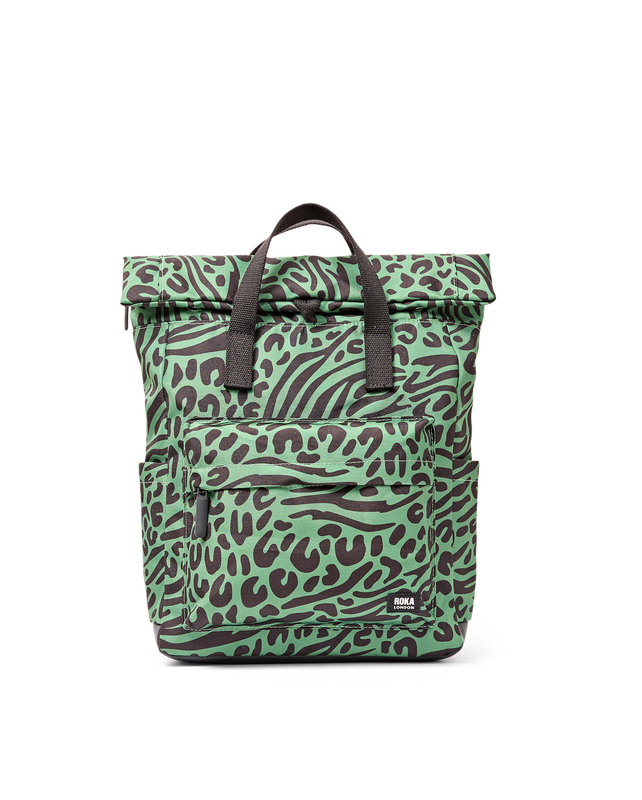 Canfield Roll Top Backpack in Mixed Animal Artichoke