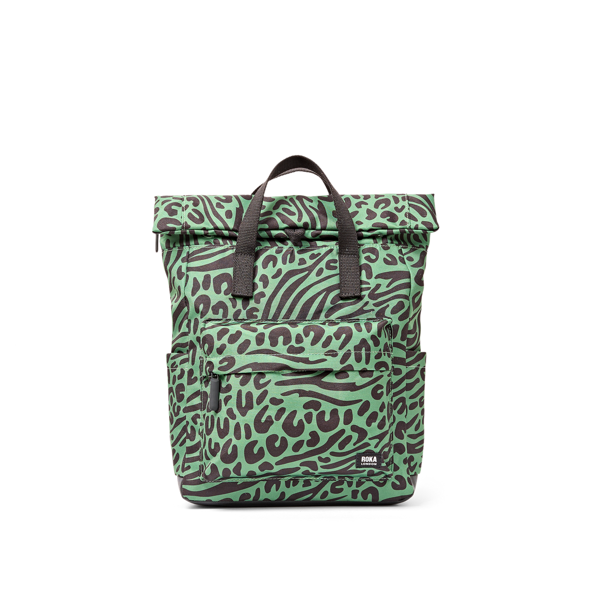 Canfield Roll Top Backpack in Mixed Animal Artichoke