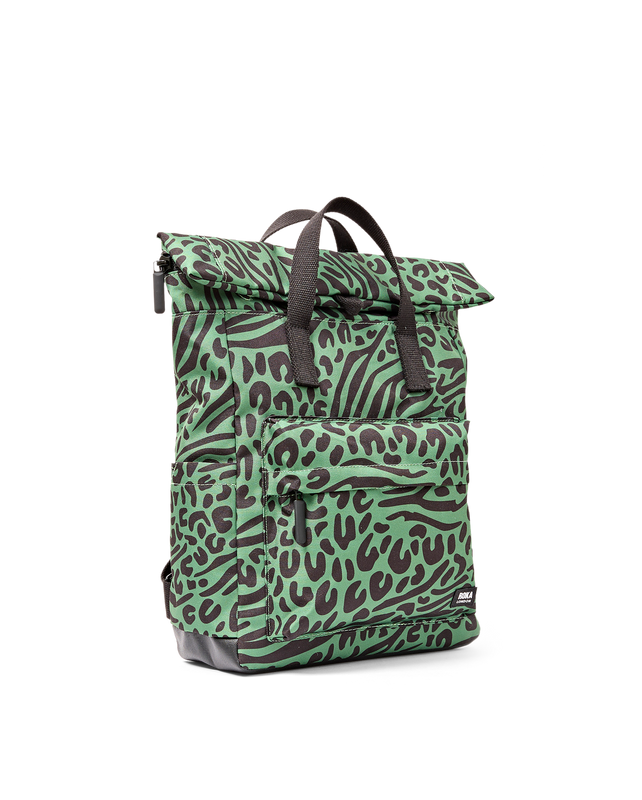 Canfield Roll Top Backpack in Mixed Animal Artichoke
