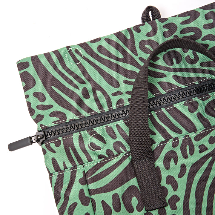 Canfield Roll Top Backpack in Mixed Animal Artichoke