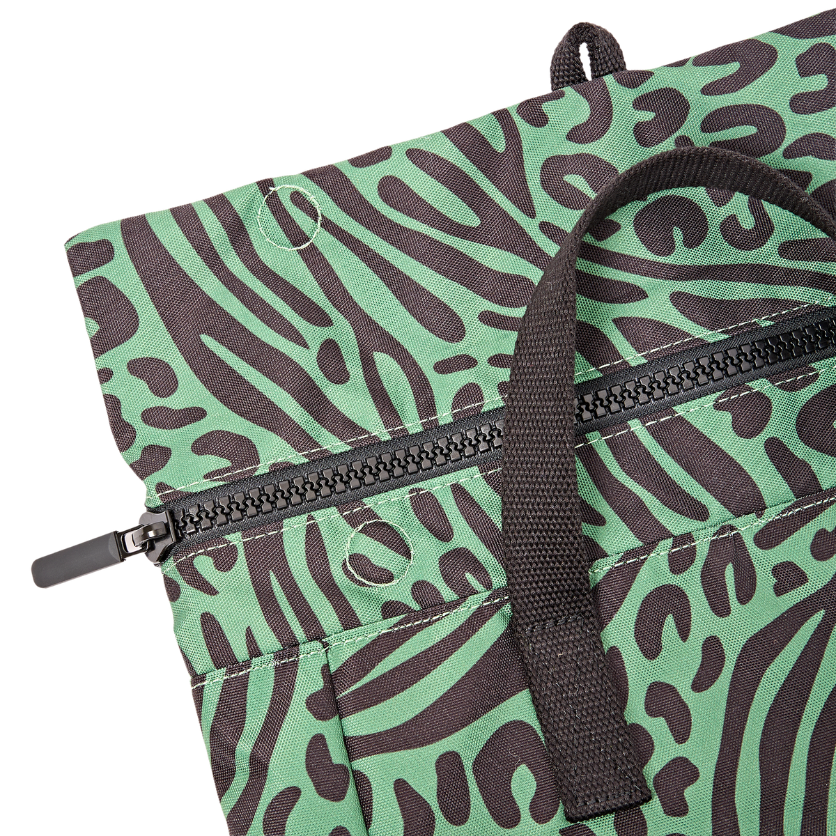 Canfield Roll Top Backpack in Mixed Animal Artichoke