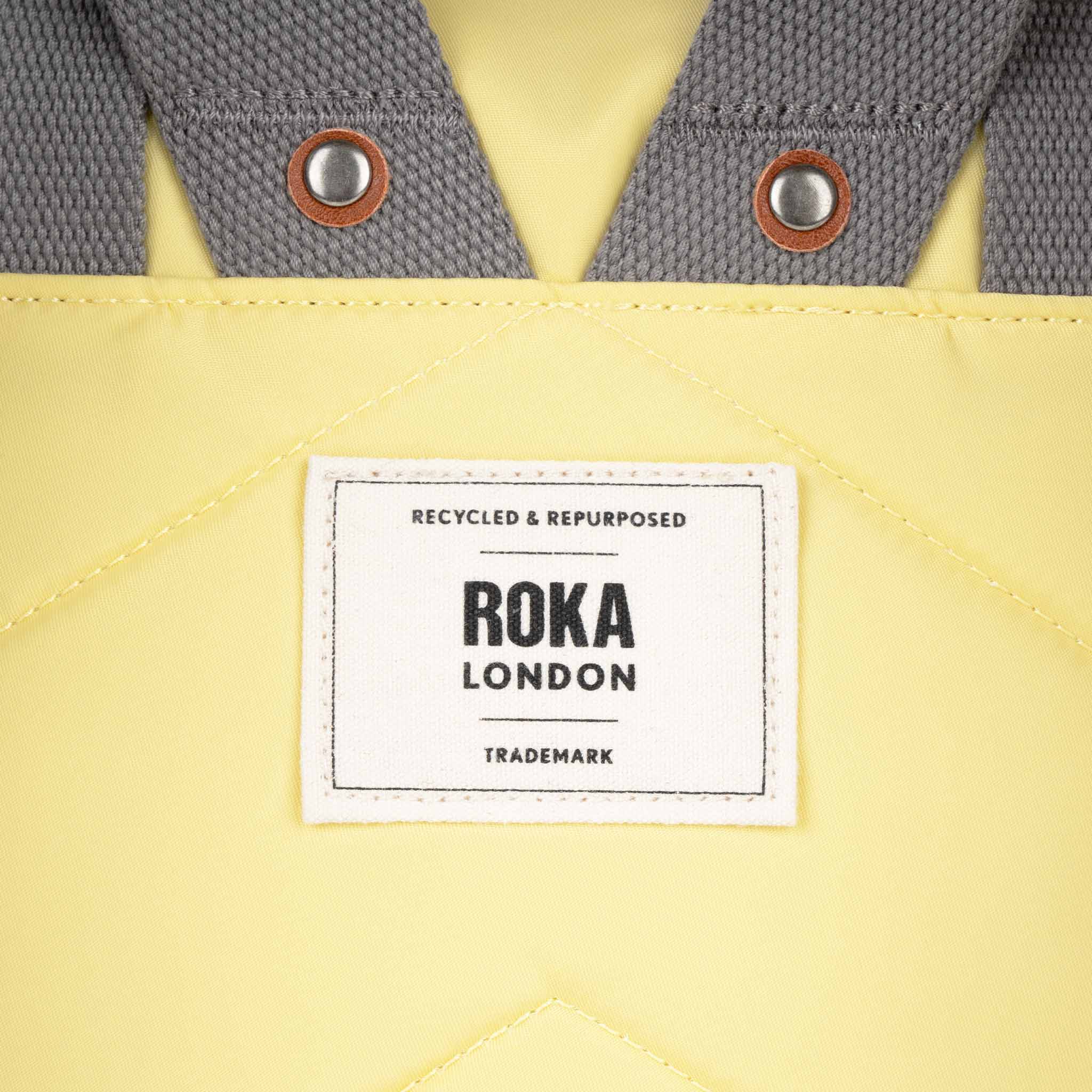 Canfield Roll Top Backpack in Citron – ROKA London
