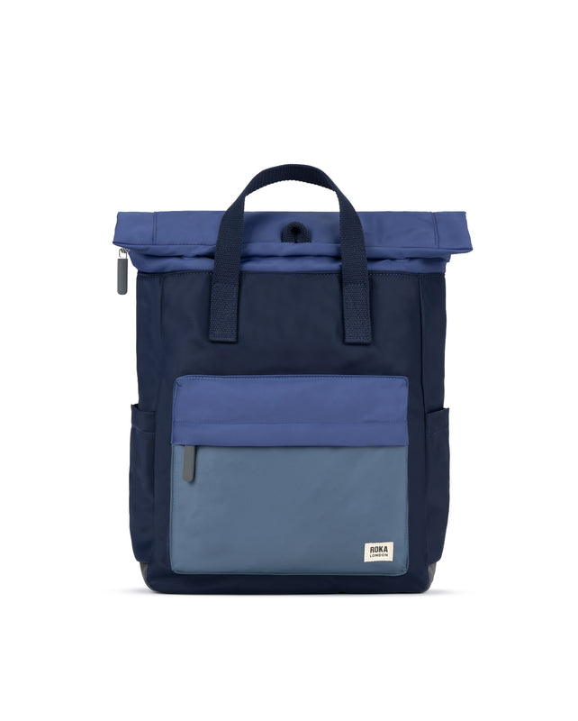 Canfield Roll Top Backpack in Indigo Tonal