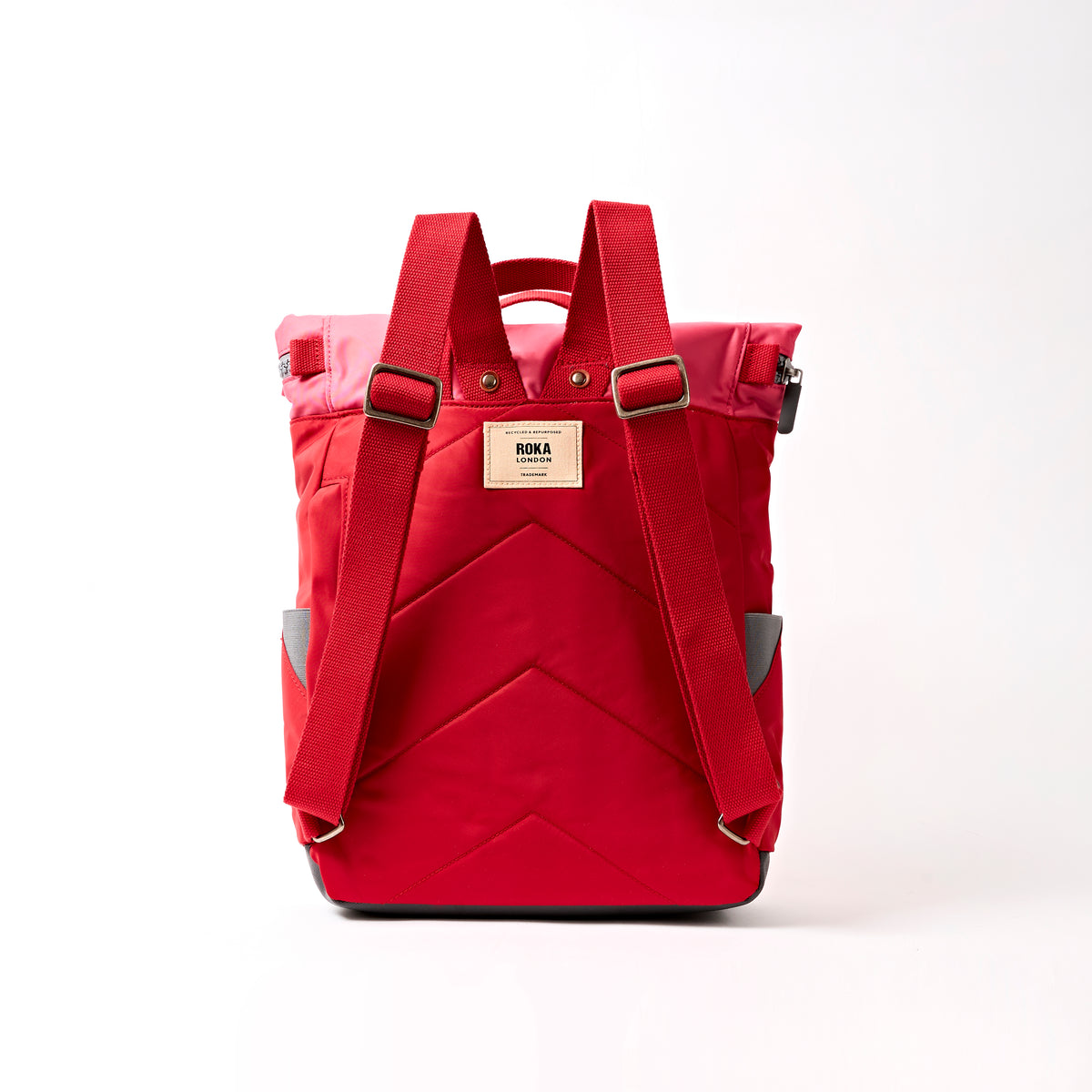 Canfield Roll Top Backpack in Red Tonal