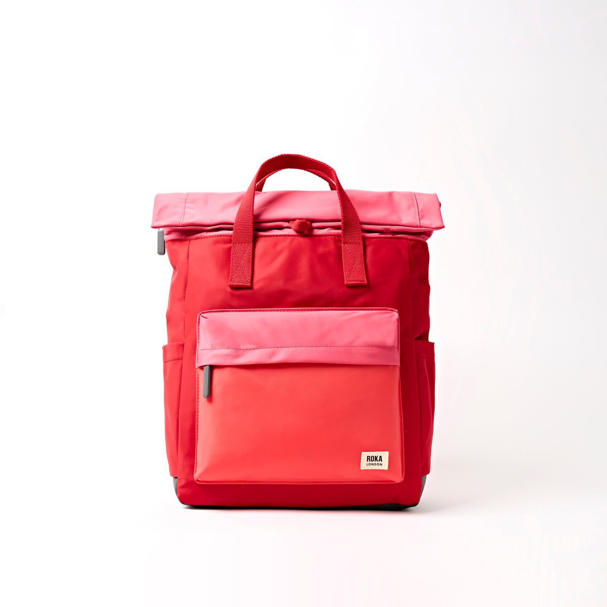Canfield Roll Top Backpack in Red Tonal