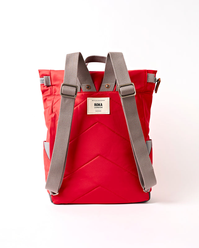 Canfield Roll Top Backpack in Scarlet