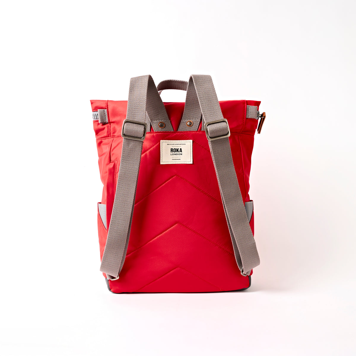 Canfield Roll Top Backpack in Scarlet