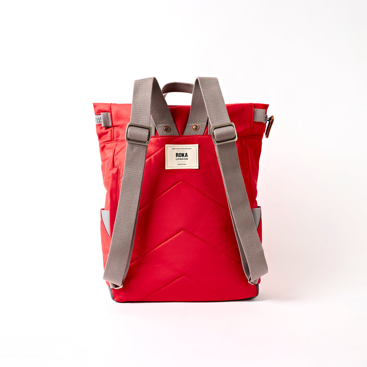 Canfield Roll Top Backpack in Scarlet