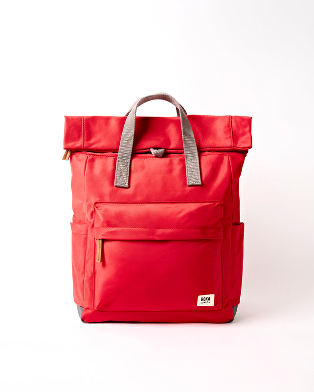 Canfield Roll Top Backpack in Scarlet