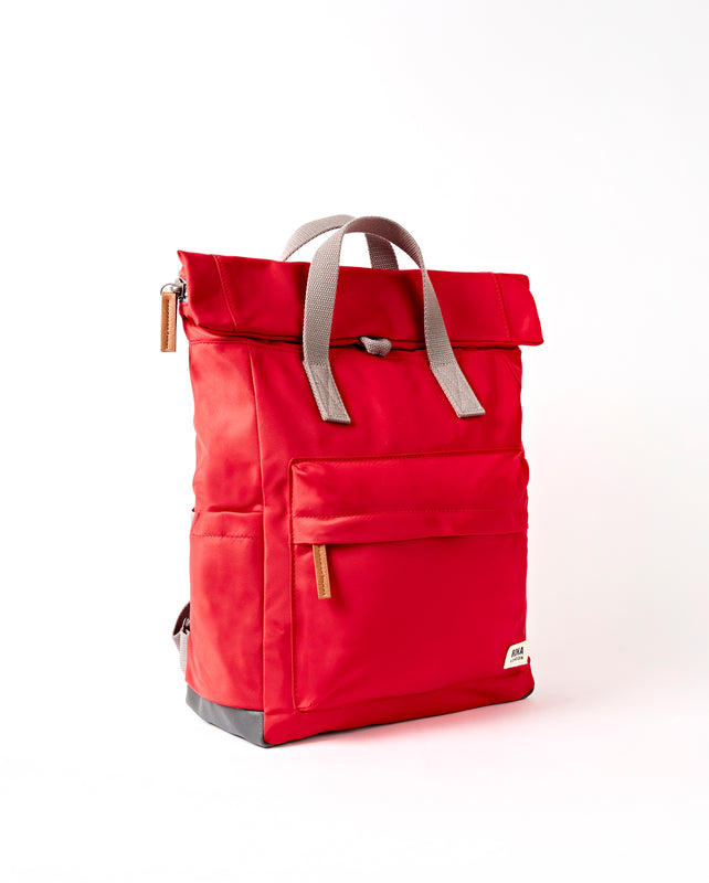 Canfield Roll Top Backpack in Scarlet