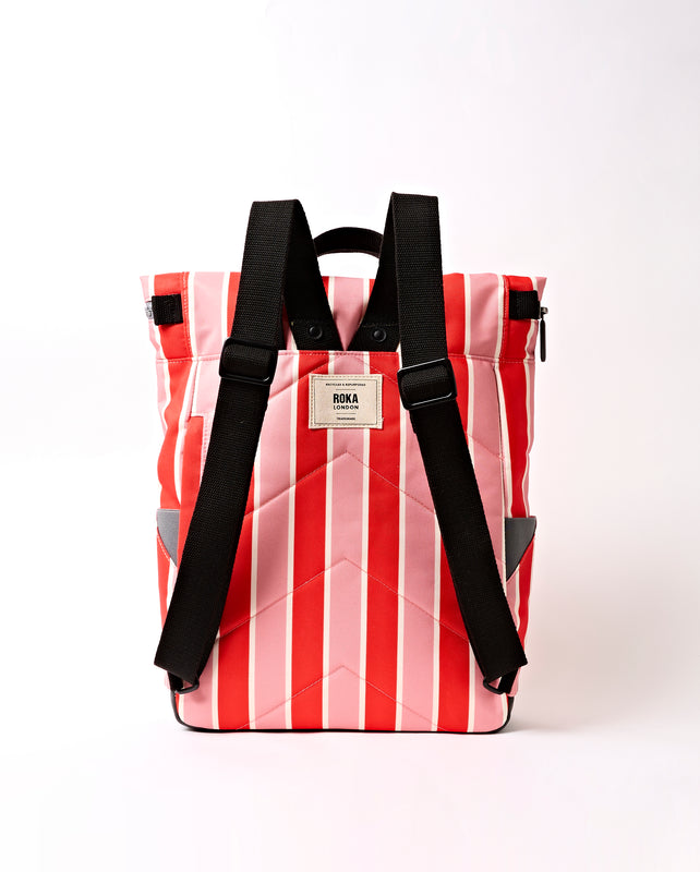 Canfield Roll Top Backpack in Seaside Stripe