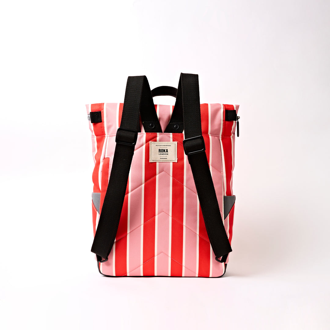 Canfield Roll Top Backpack in Seaside Stripe