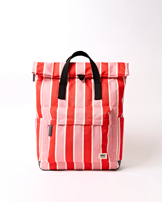 Canfield Roll Top Backpack in Seaside Stripe