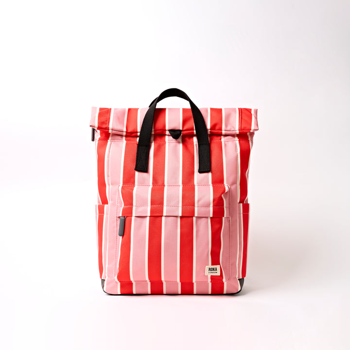 Canfield Roll Top Backpack in Seaside Stripe