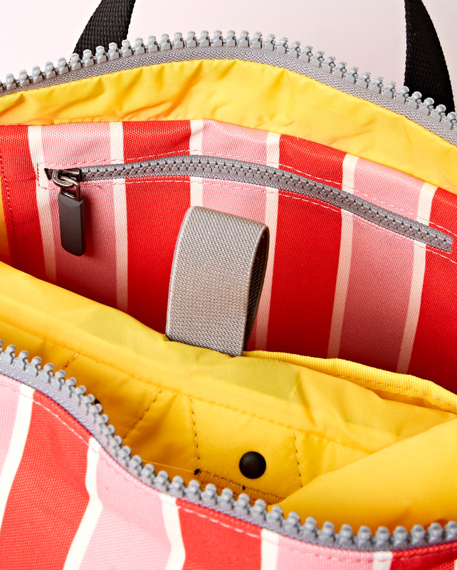 Canfield Roll Top Backpack in Seaside Stripe