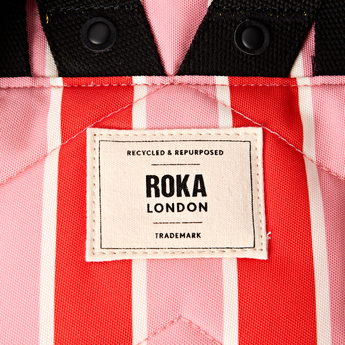 Canfield Roll Top Backpack in Seaside Stripe