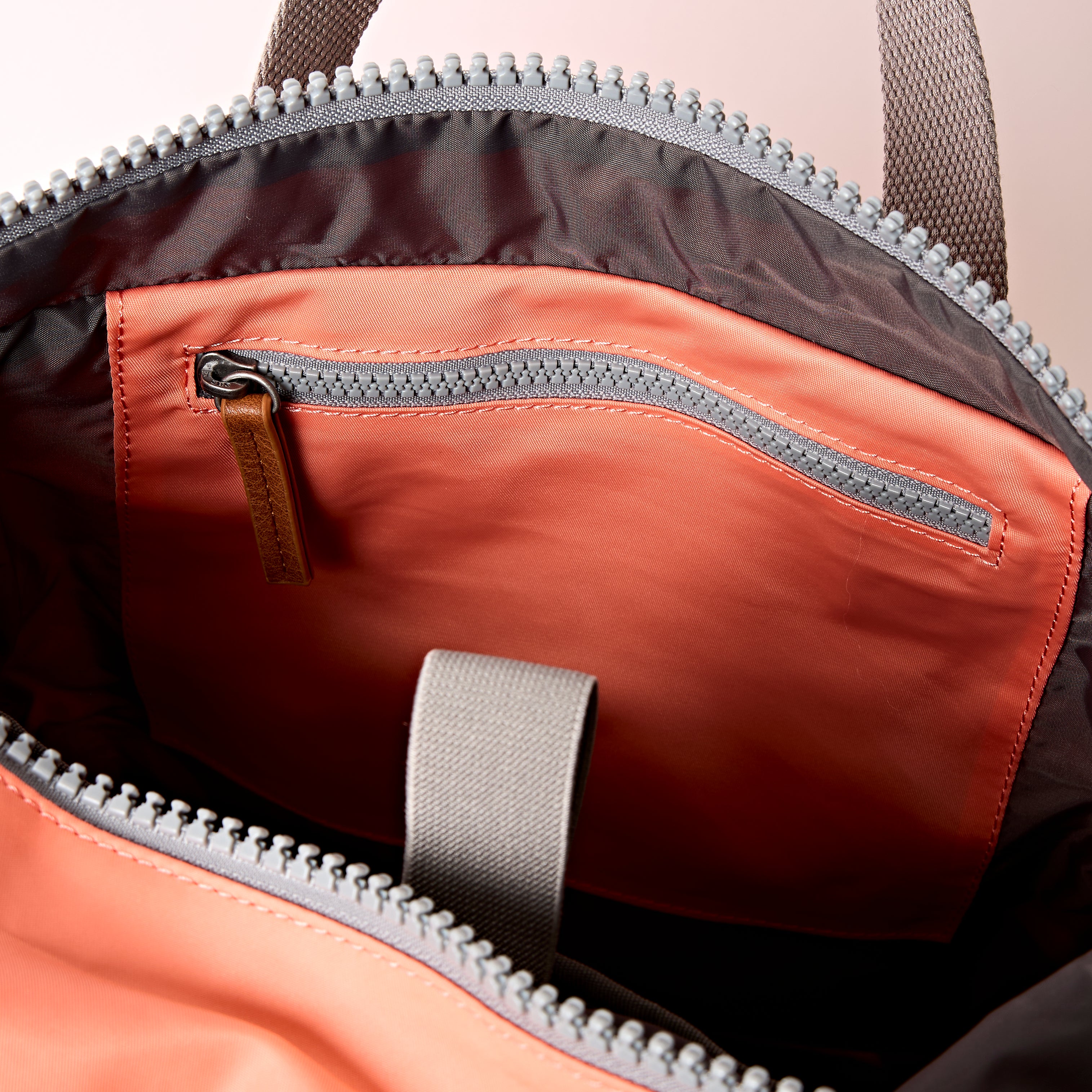 Canfield Sugar Coral | Eco-Friendly Roll Top Backpack | ROKA London