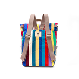 Canfield Roll Top Backpack in Wide Multi Stripe
