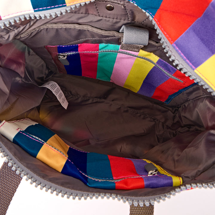 Canfield Roll Top Backpack in Wide Multi Stripe