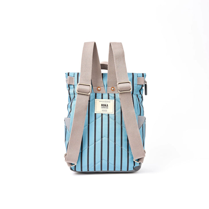 Canfield Roll Top Backpack in Blue Stripe