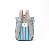 Canfield Roll Top Backpack in Blue Stripe