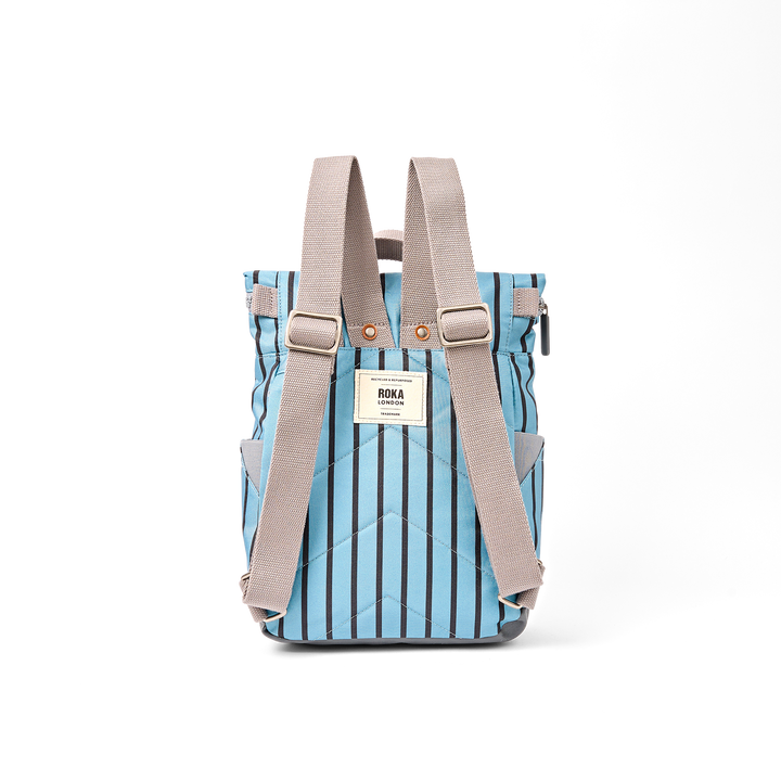 Canfield Roll Top Backpack in Blue Stripe