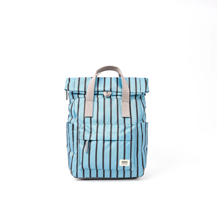 Canfield Roll Top Backpack in Blue Stripe