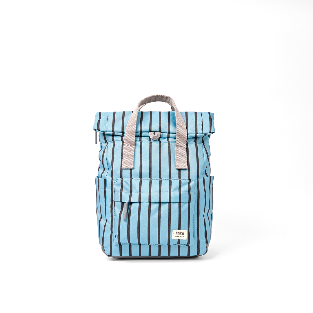 Canfield Roll Top Backpack in Blue Stripe