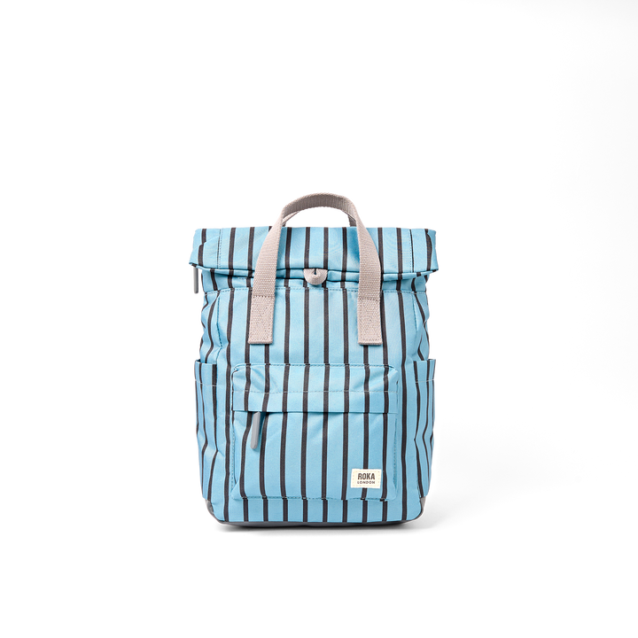 Canfield Roll Top Backpack in Blue Stripe