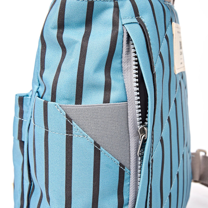 Canfield Roll Top Backpack in Blue Stripe