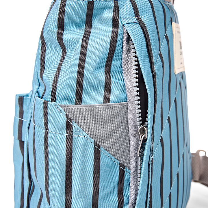 Canfield Roll Top Backpack in Blue Stripe