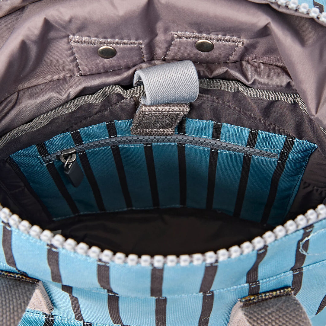 Canfield Roll Top Backpack in Blue Stripe