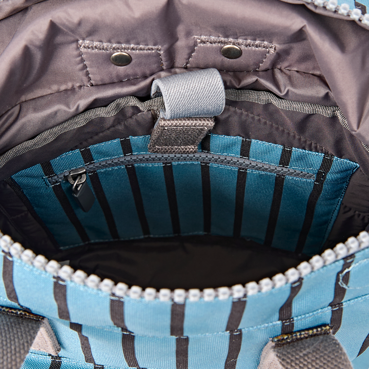 Canfield Roll Top Backpack in Blue Stripe