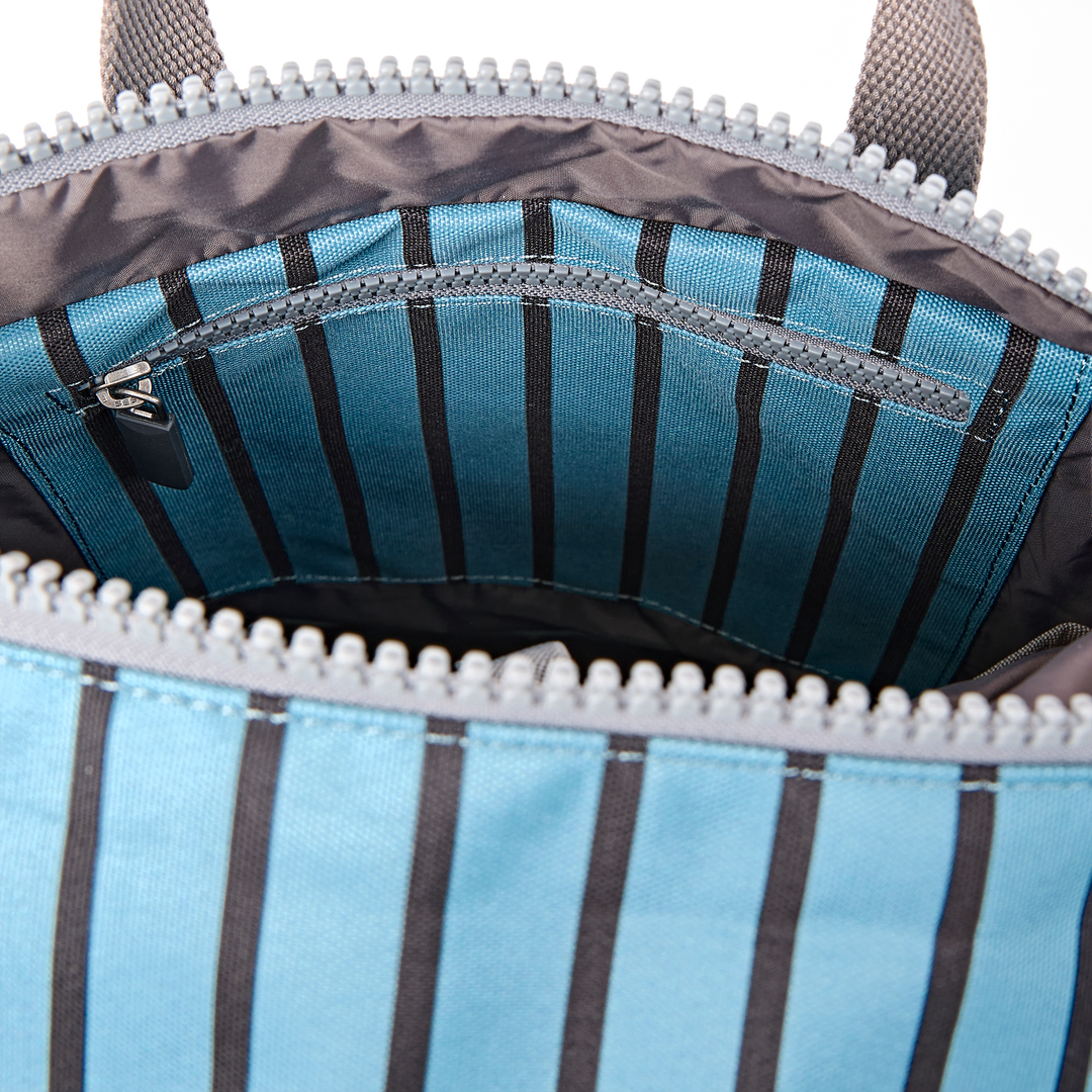 Canfield Roll Top Backpack in Blue Stripe