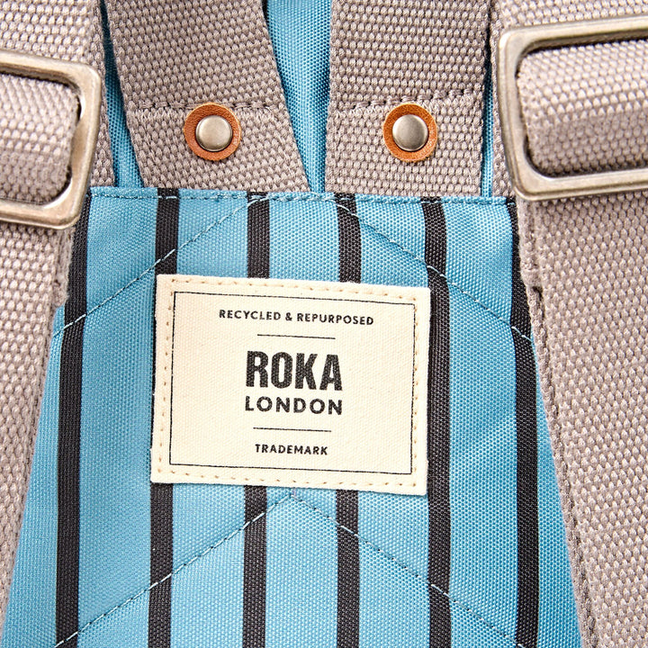Canfield Roll Top Backpack in Blue Stripe