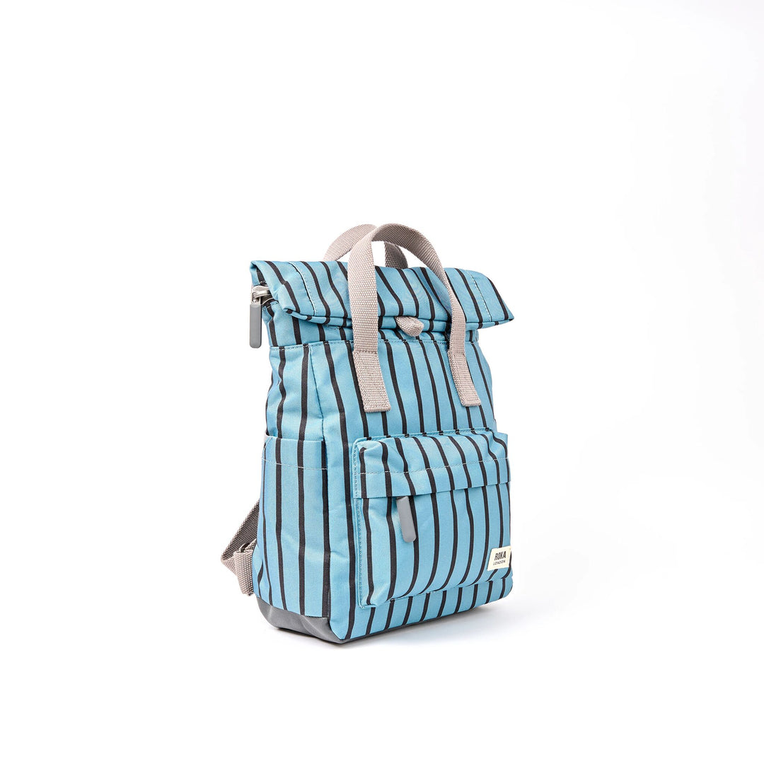 Canfield Roll Top Backpack in Blue Stripe