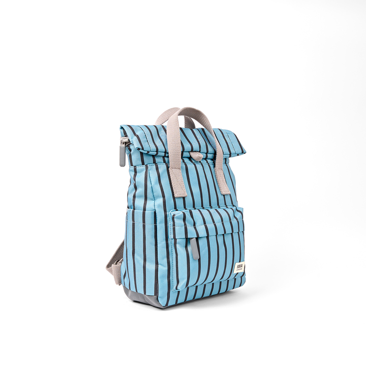 Canfield Roll Top Backpack in Blue Stripe