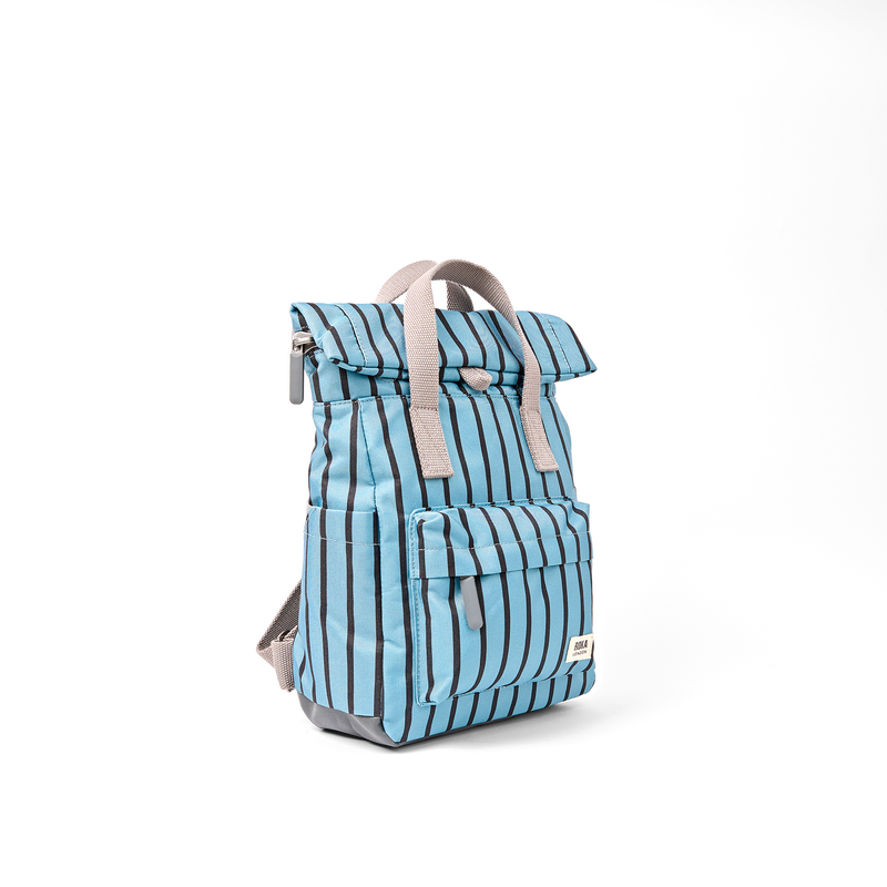 Canfield Roll Top Backpack in Blue Stripe