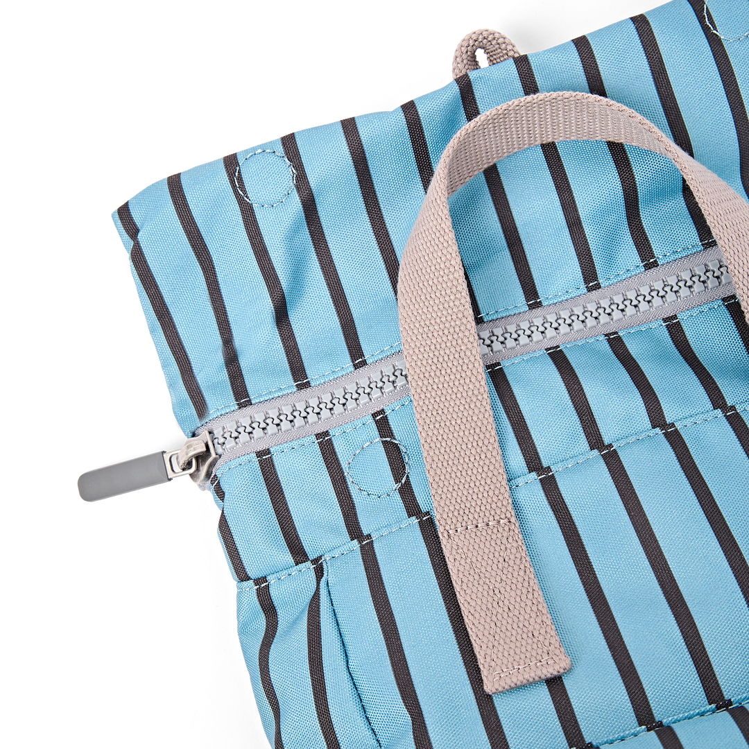 Canfield Roll Top Backpack in Blue Stripe