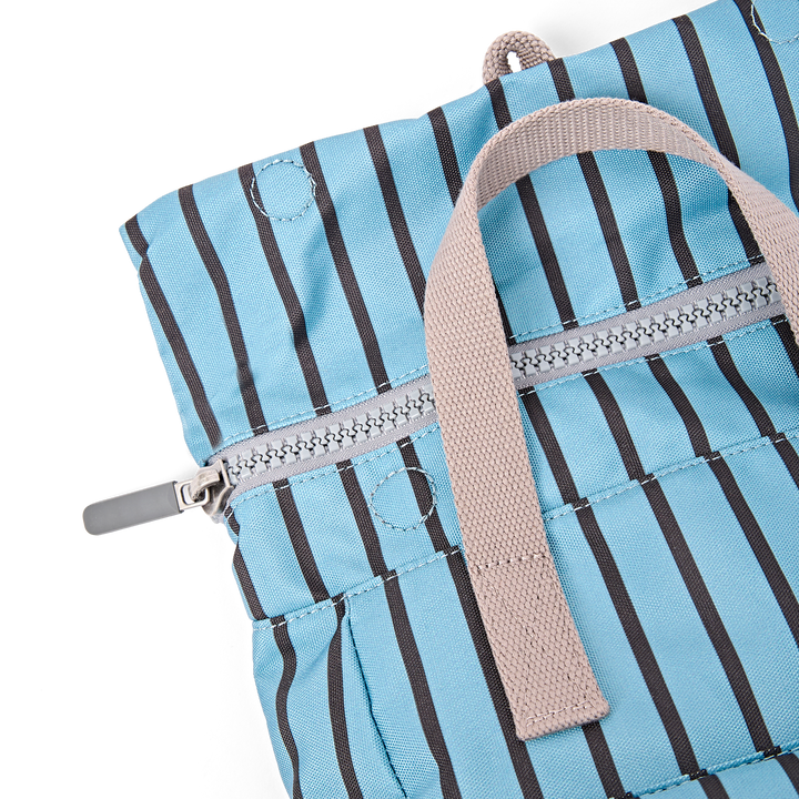 Canfield Roll Top Backpack in Blue Stripe