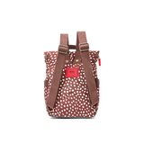 Canfield Roll Top Backpack in Brown Dot