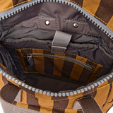Canfield Roll Top Backpack in Brown Stripe