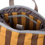 Canfield Roll Top Backpack in Brown Stripe