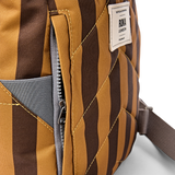 Canfield Roll Top Backpack in Brown Stripe