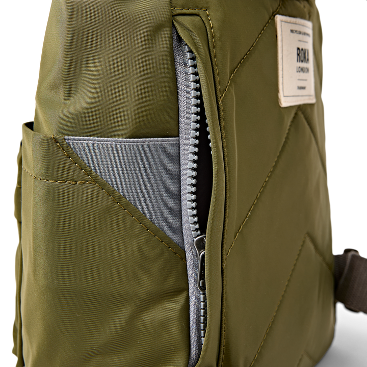 Canfield Roll Top Backpack in Chive