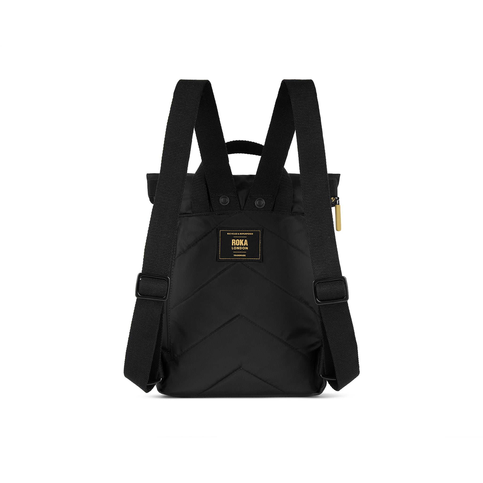 コールド・レイキャビック Gold Label Canfield Backpack in Black – ROKA London