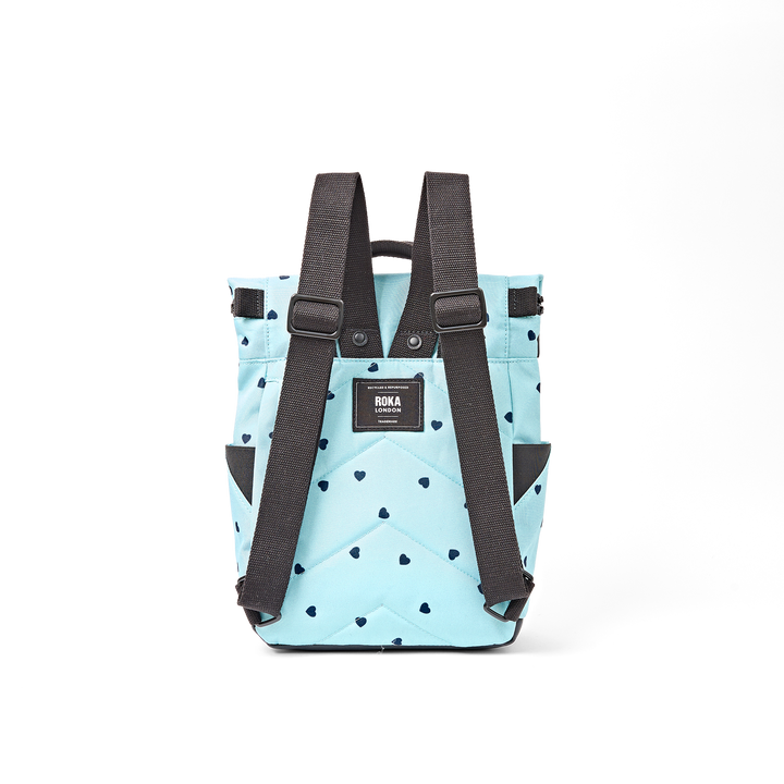 Canfield Roll Top Backpack in Heart Print