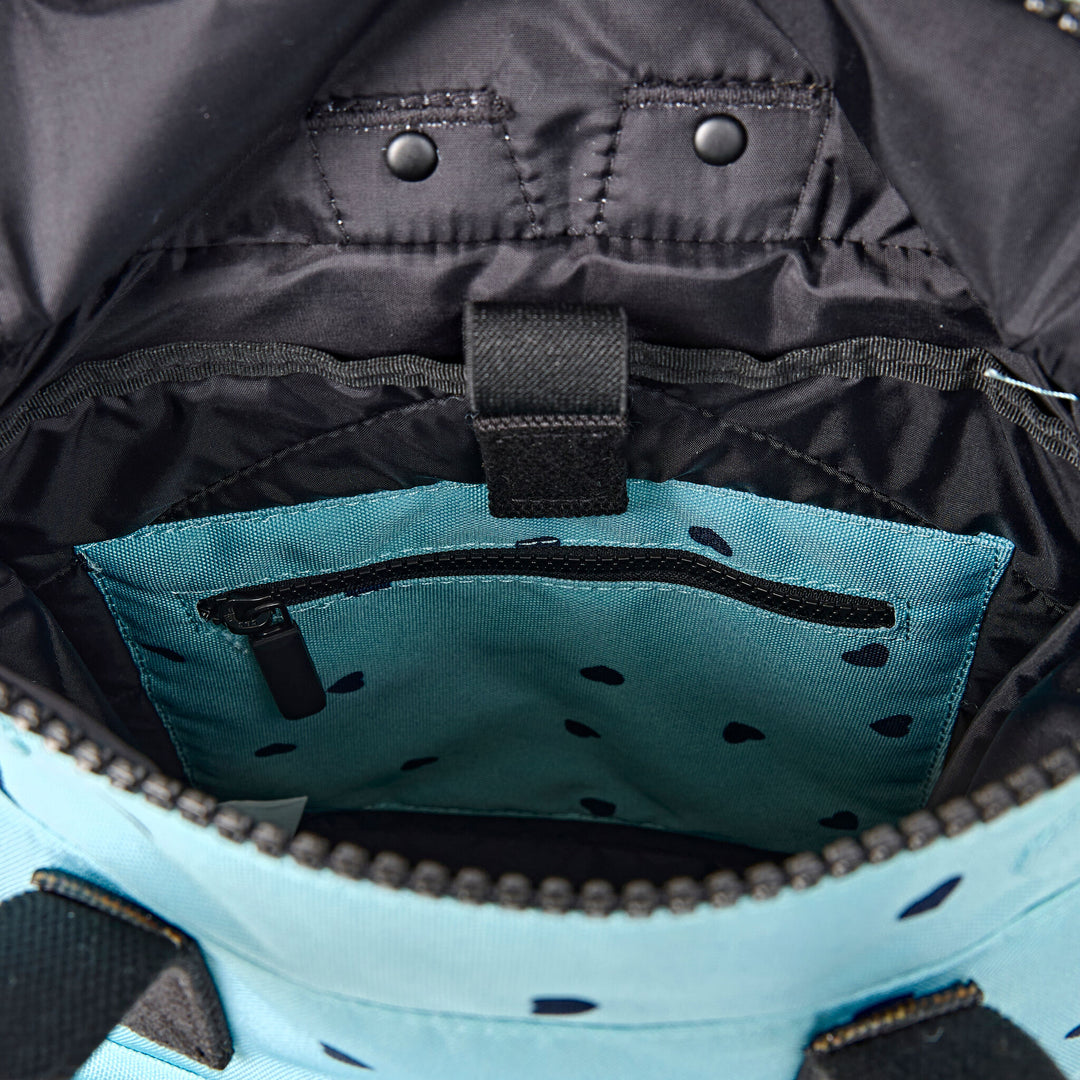 Canfield Roll Top Backpack in Heart Print